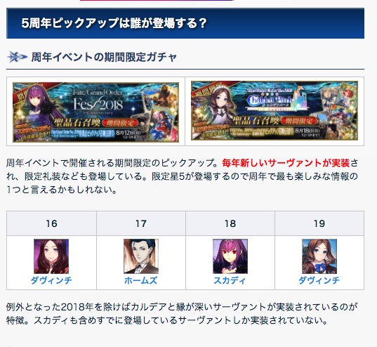 Fgo 5周年記念puサーヴァント予想記事が話題に ムニエルはさすがに草