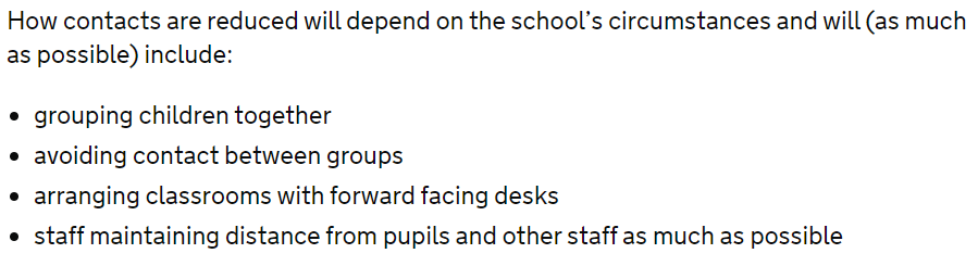 Lots of 'where possible' but it would seem this is only 'where it is also possible for all pupils to be in school' - so NOT possible then...