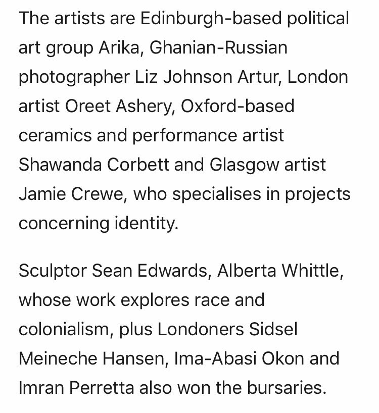 The artists receiving the <a href="/Tate/">Tate</a> Turner Prize bursaries have been announced 😍🔥 a special 🥂 to <a href="/seanjedwards/">Sean Edwards</a> #turnerprize #undothingsdone <a href="/WalesInVenice/">Cymru Fenis | Venice Wales</a> standard.co.uk/go/london/arts…