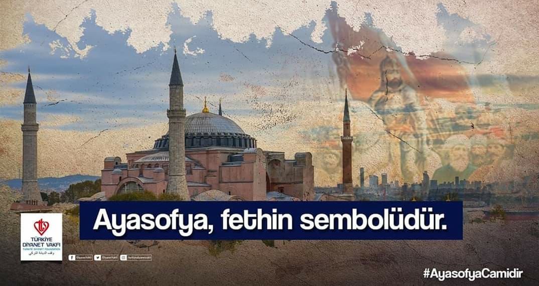 Sefer76208361's tweet photo. Ayasofya nın cami olarak açılacak olması başta yunan'ı daha sonra Yunan zihniyetlerini kahretmeye başladı size inad adıda CAMİ-İ KEBİR olacak https://t.co/1zv8h5QADu