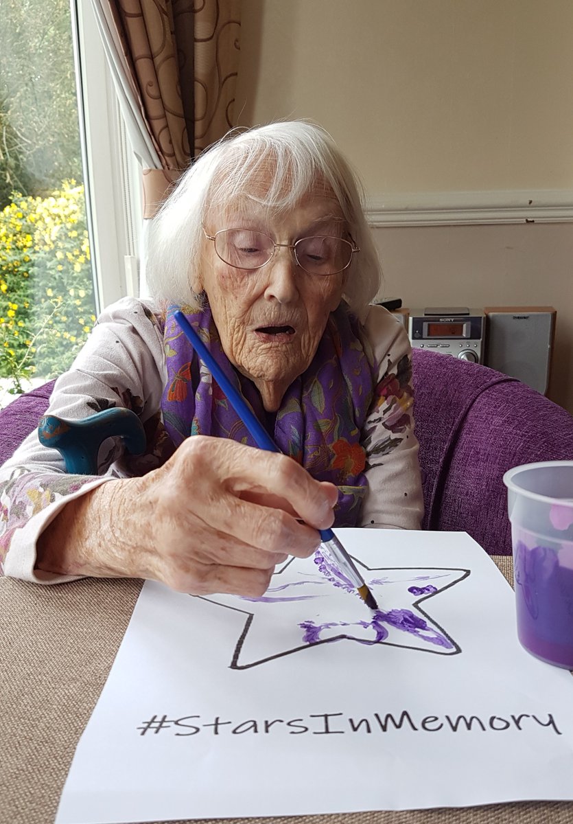 KingsleyHomes's tweet photo. Residents at The Depperhaugh Nursing Home have been busy decorating stars to support the #StarsinMemory campaign honouring people who have died in the pandemic.
#Eye #Hoxne #Suffolk https://t.co/jDpQzWqxSi