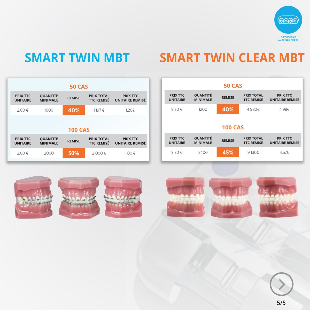 ortho_partner's tweet photo. Notre promotion spéciale été est disponible ➡️https://t.co/y2HuUzTh9b
Zoom sur notre offre de brackets 👇 https://t.co/7wc1jfVjBx