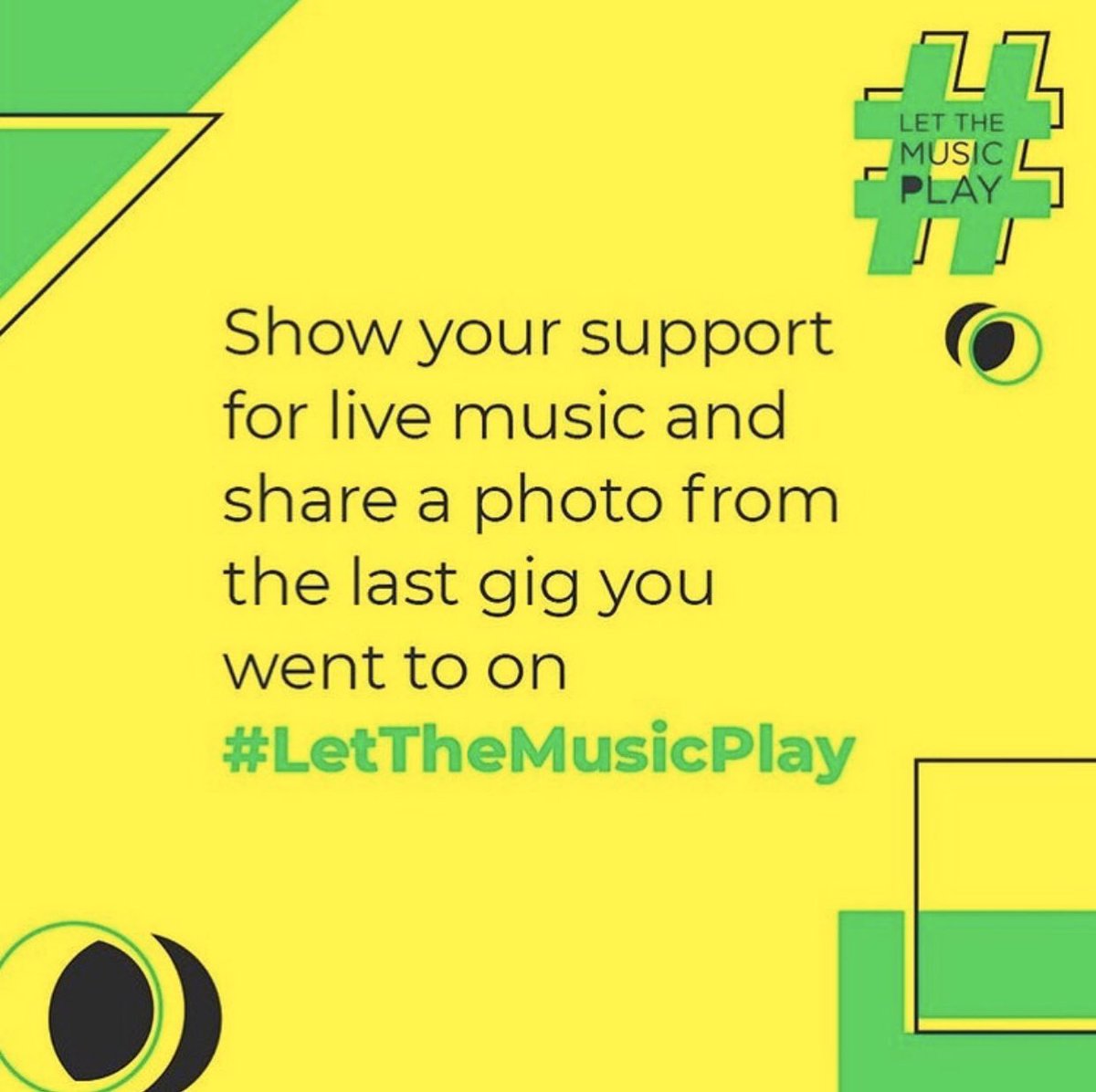 Today, I &amp; thousands of music fans &amp; creators, who rely on venues, festivals &amp; promoters are calling on the Government to #LetTheMusicPlay

Imagine a world where your new favourite act doesn’t have a place to hone their craft - the live music sector needs financial support NOW 🙏🏼