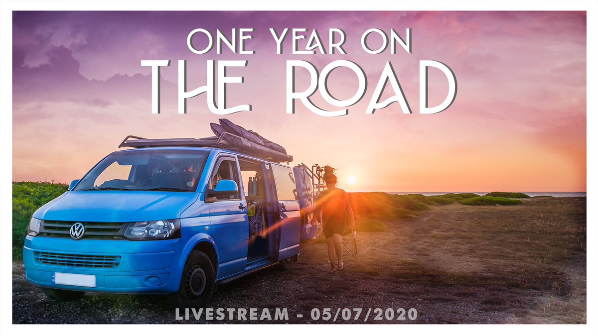 Join us for our “YEAR ON THE ROAD” Livestream 
On Sunday it will be exactly a year since we left home to begin our European adventure. 
Sunday 5th July 
6.30 PM (BST) youtu.be/SvSUWx17XZ4