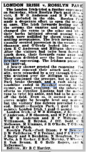 Freds Rugby career continues. Here are his reports of the victory against London Irish and the defeat against London Welsh!