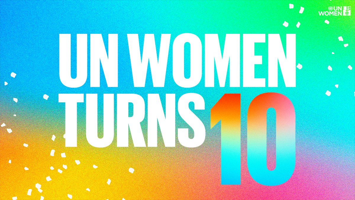 #OnThisDay 10 years ago, @UN_Women was created to champion the rights of women & girls. We've supported their mission through the #UnstereotypeAlliance, working together to advance women's empowerment by disrupting gender stereotypes. Happy birthday, UN Women! 🎉 @un_stereotype