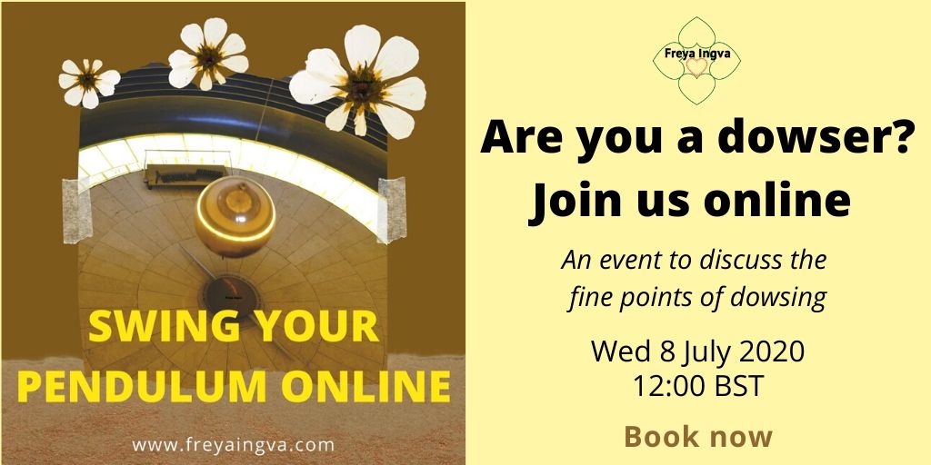 FreyaIngva's tweet photo. An #online #meeting for aspiring or fully-fledged #dowsers to talk all things #dowsing

#SwingYourPendulumOnline #pendulum #divining #dowser #diviner #waterwitching #rabdomanzia #radiesthesiste #różdżkarz #forráskutató #radiestezist #biogeofizic #manjši #rašljar #kaivonkatsoja https://t.co/lCcIW2GZEK