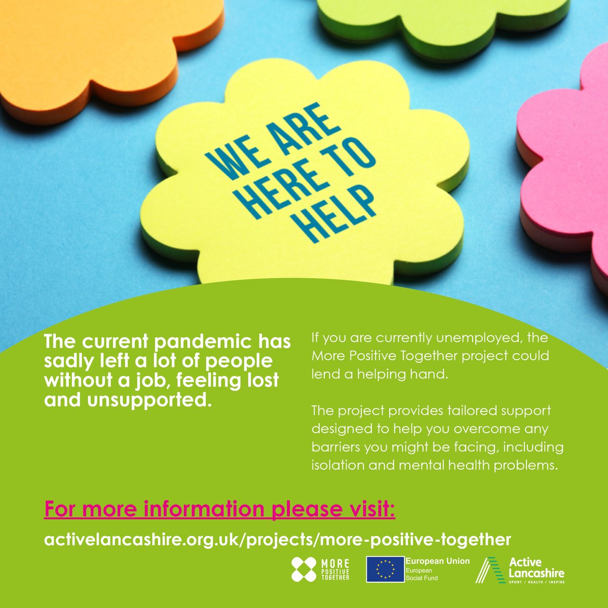 The MPT project is operating as normal during the current pandemic, with some services being offered online. If you are unemployed, battling mental health problems and want to get back on track, register today to receive 121 support: ow.ly/9pNN30qVA3d #Employment #support