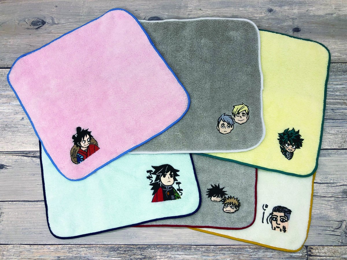 ジャンプショップ Jump Shop 公式 Jump Shop原作新商品情報 Summer Jump Collection 7月3日 金 発売 今治ミニタオル 全6種 各800円 税 大人気の今治ミニタオルに新柄が登場 ワンポイントの刺繍がとても可愛い 肌触りが気持ちいい最高品質
