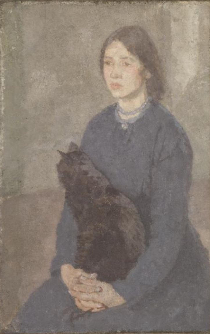 Today's #OnlineArtExchange by @artukdotorg is cats in art, the prefect excuse to share @Tate's Gwen John, who loved cats. #gwenjohn #catsinart