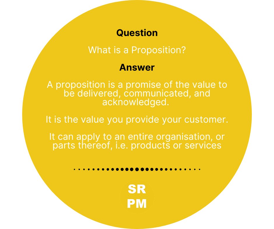 StevenRickUK's tweet image. What is a proposition?
#productmarketing #servicemarketing #strategyimplementation #entrepreneurship #leadership #marketing #competitiveadvantage #businessstartup #socialimpactorganisations #smes #businesstraining #corporaterepresentation #vision #values #mission #goals