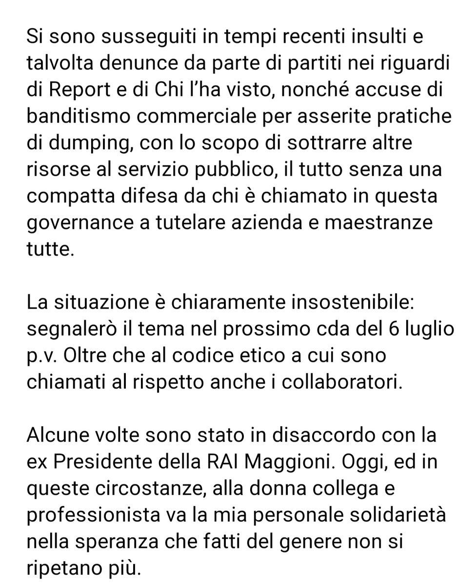 lagana_riccardo's tweet photo. A quel #ionondimentico inquietante, rispondo con #ionoloaccetto. 
Si deridono ascolti di produzioni #RAI per per motivi personali. Chiedo #rispettoperserviziopubblicoRAI e per tutte le professionalità. https://t.co/XAgFLOGQks