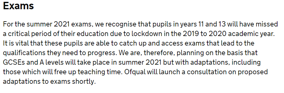 Very exciting - setting up the sequel here "The return of the vague guidance"