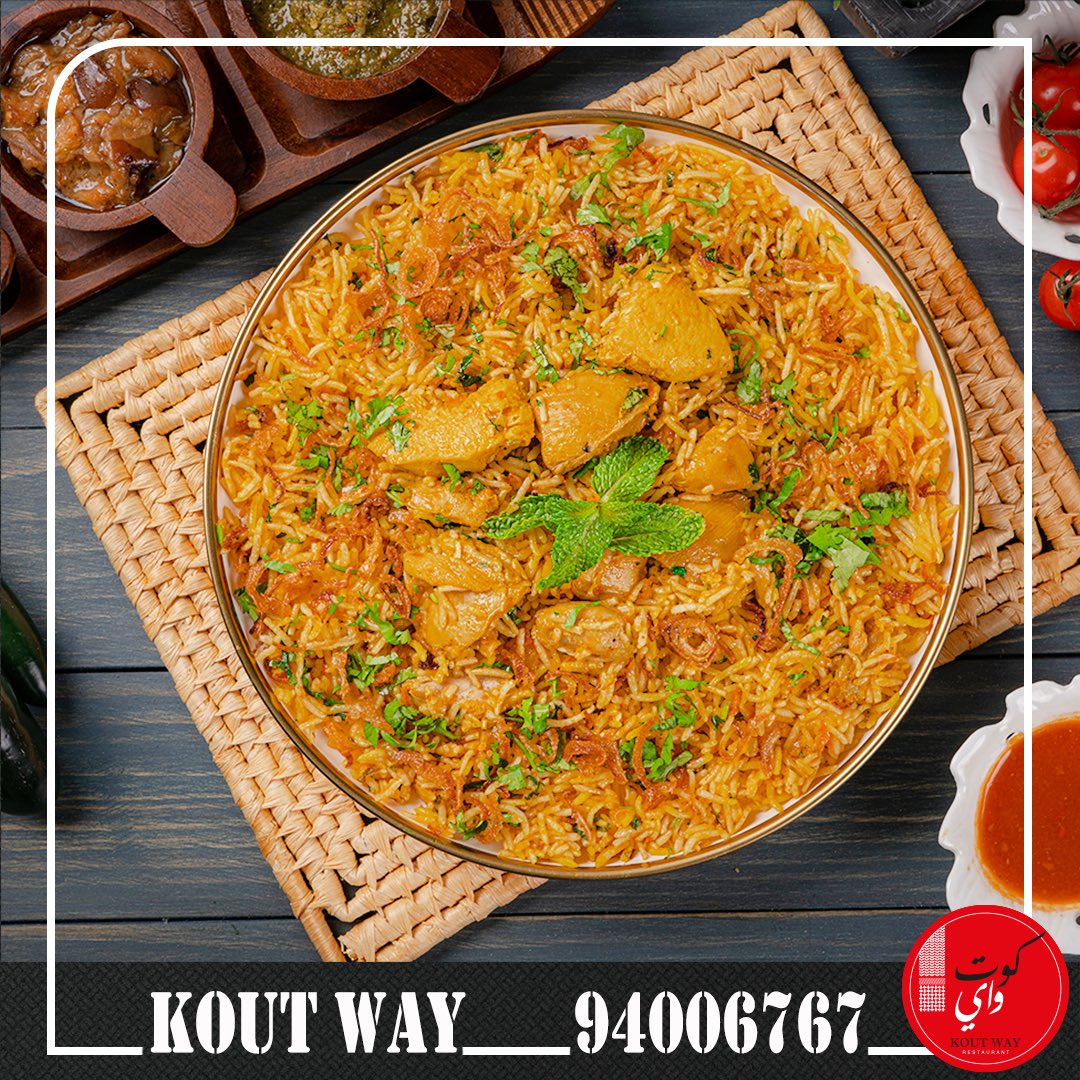 KoutWay's tweet image. برياني الدياي
من الأكثر مبيعا عندنا
مطبوخ بشكل خاص بحيث يناسب الذوق الكويتي 👌🏻