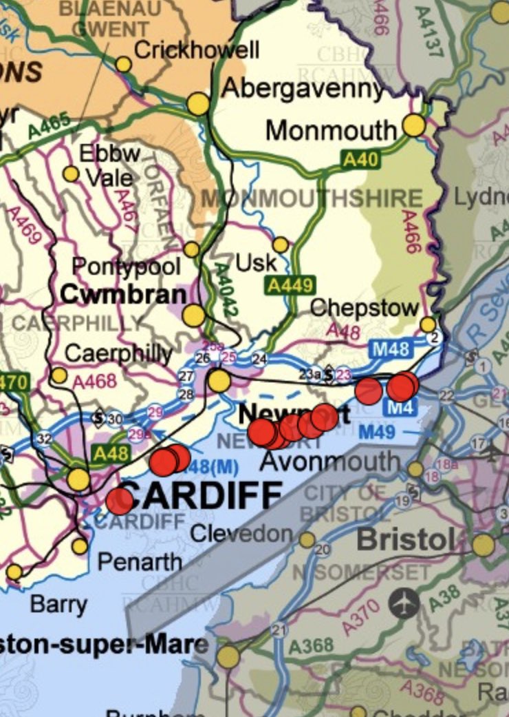 The Royal Commission on the Ancient and Historical Monuments of Wales sent me this incredible coastal fish trap/weir mapping app - listing and expanding upon all known examples in Wales  https://coflein.gov.uk/en/site/search/result?PCLASSSUB=68595&SEARCH_MODE=COMPLEX_SEARCH&view=map