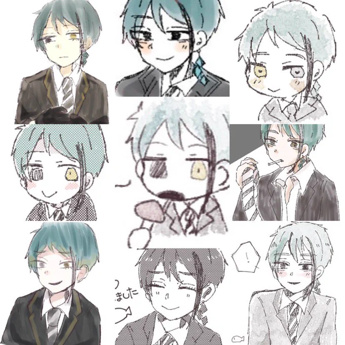 #繋がらなくてもいいから私の描くジェイドを見てくれ

?推しだから沢山描いてる(*•̀ᴗ•́*)و ̑̑ 