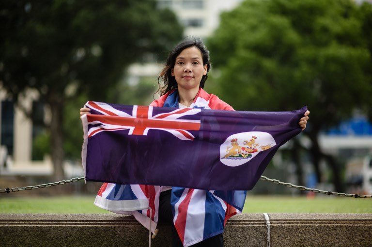 Through these protests the people of  #HongKong have turned to the flag of the Crown Colony as a symbol of defiance, and a plea for protection.It seems to me that the clear response would be to re-establish the concept of British Protectorates.