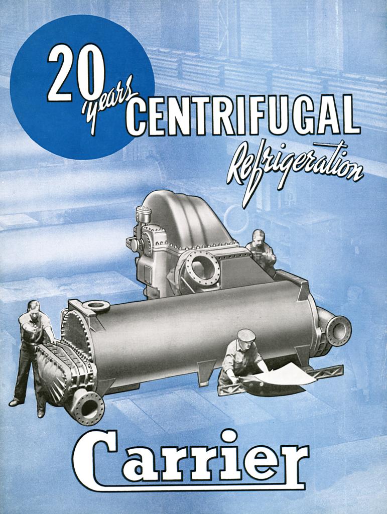 WillisCarrier's tweet photo. In 1942, @Carrier marked 20 years of Willis Carrier's invention of the centrifugal chiller. https://t.co/2kh2e2tj9y