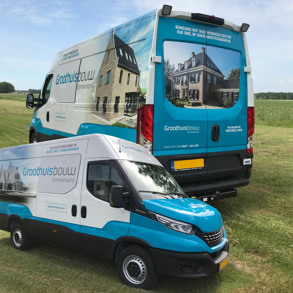 groothuisbouw's tweet image. Bij Groothuisbouw bouwen we natuurlijk niet alleen huizen, we bouwen ook verder aan ons bedrijf. Kortgeleden hebben we dan ook twee gloednieuwe #bedrijfsbussen beletterd en in gebruik genomen. Heeft u ze al een keer langs zien rijden? 👀

#Groothuisbouw