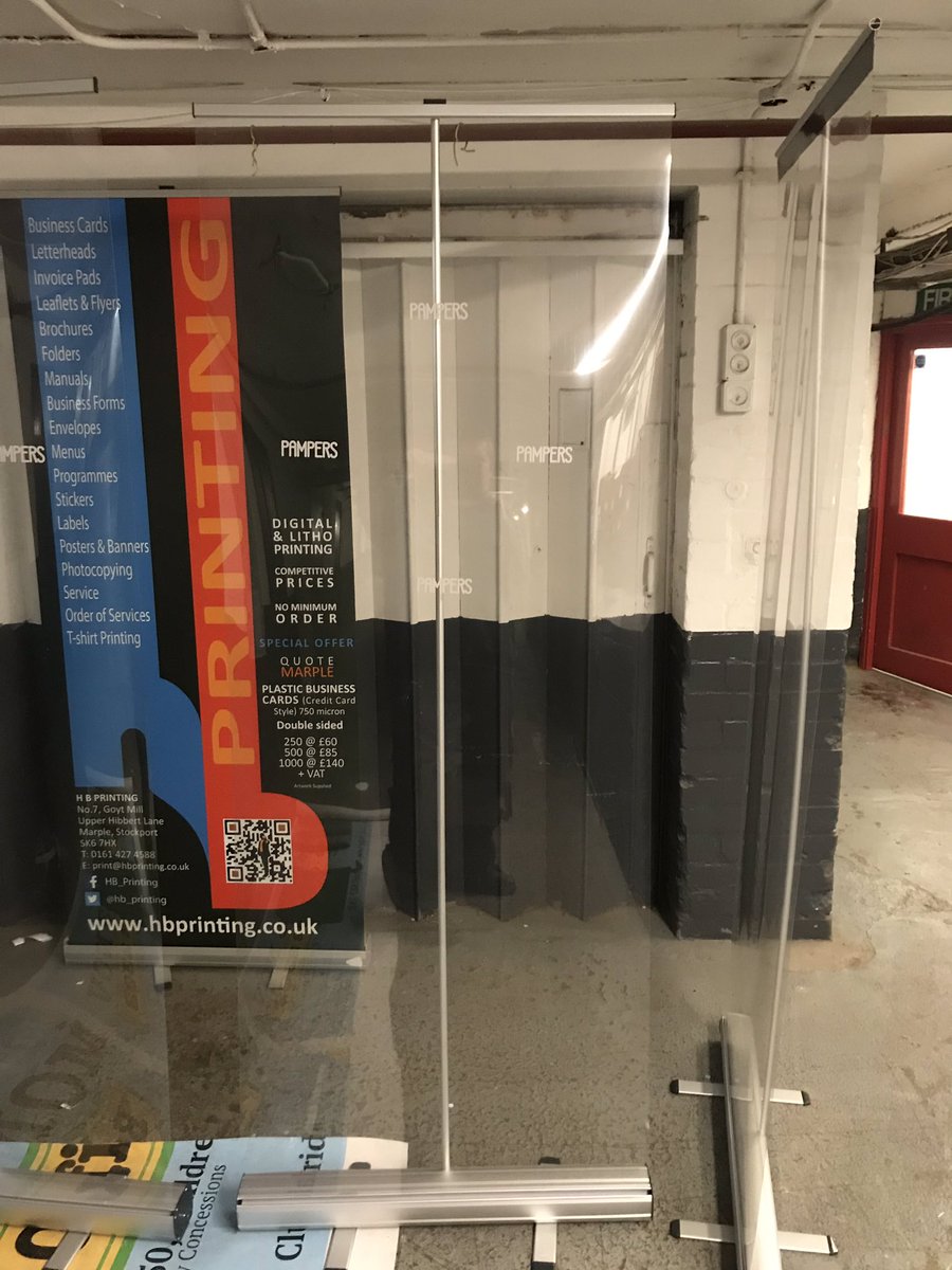 hb_printing's tweet photo. Are you ready to open your #Salons and #Barbers shops?  This is one of the cheapest ways to keep you and your customers safe. Personalised Printed clear shields 2 Meters x 800mm wide. #Covid19 #Printind #Signs #Stockport Please share! https://t.co/ngvMD0ulSG