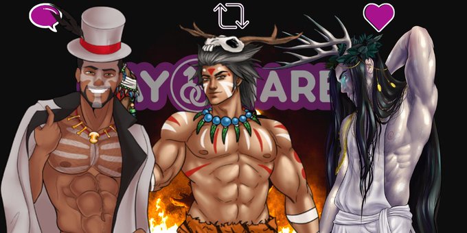 Sticks & stones might not break you, sweet hero, but they would help these hunks hypnotize you into #lewd
