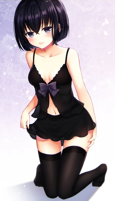 サイハイソックス (長いニーハイ)のギリギリ感とても好き?
#オリジナル 