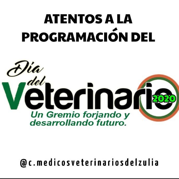 Visita y sumate a la cuenta oficial del COLEGIO DE MÉDICOS VETERINARIOS DEL ESTADO ZULIA... Invitamos a todos los colegas a seguirnos, difundir y compartir nuestro perfil con el propósito de recibir toda la informacion de interés para el Gremio Veterinario... .
.
.