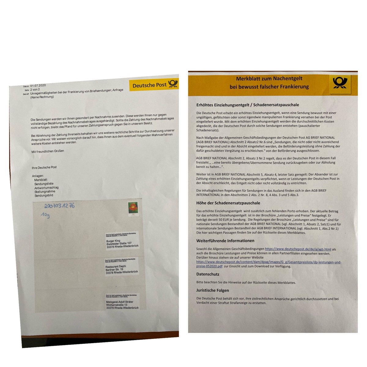 O Xrhsths Karl Lauterbach Sto Twitter Weiteresbeispiel Fur Armseliges Und Kleinkriminelles Querulantentum Weil Jemand Meine Position Lockdown In Gutersloh Nicht Teilt Schickt Er Briefe Mit Meinem Absender Und Gefalschter Briefmarke An Gutersloher