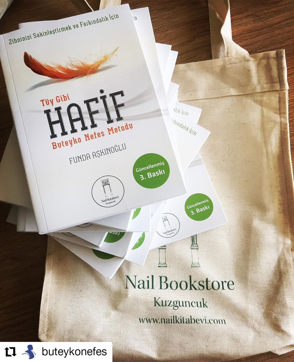 Sağlıklı nefes almanın , zihnimizi sakinleştirmenin önemini daha çok kavradığımız bugünlerde , Nail Kitabevi Yayınları'ndan 3.baskısını yapan Funda Aşkınoğlu'nun Tüy Gibi Hafif-Buteyko Nefes Metodu başucu kitaplarınızdan biri olmaya aday.
 #tüygibihafif