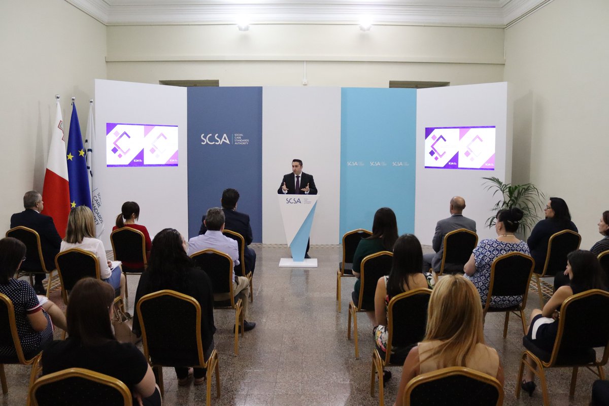 scsamt's tweet photo. This morning, the Public Consultation for the Social Regulatory Standards for Domestic Violence Services was launched. Present for the event were Hon. Michael Falzon, Hon. Edward Zammit Lewis, Hon. Rosianne Cutajar, and Mr @MatthewVella_MV, SCSA CEO. #DV #publicconsultation https://t.co/hMEQNnao32