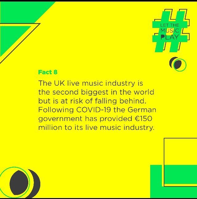 Cabbells_UK's tweet photo. We are proud to support #letthemusicplay to protect the live music industry which has been struggling due to COVID-19. 
•
#livemusic #bands #festivals #facts #startingout #alist #show #concert #music #events #cabbells #culture https://t.co/EtxPRIDIlw