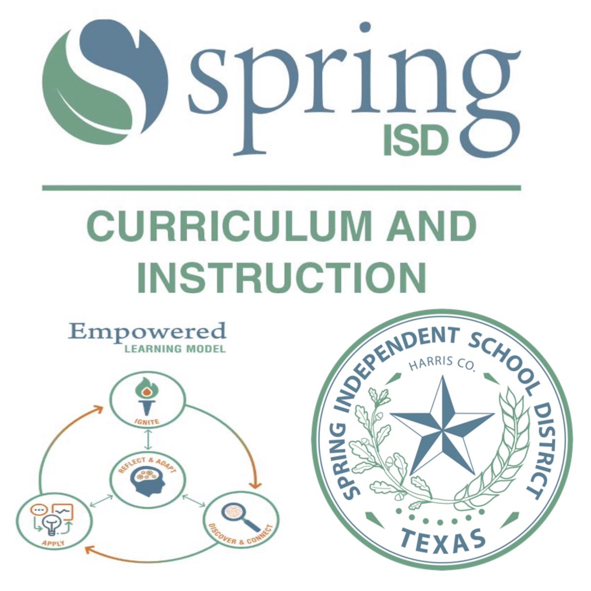 So excited to serve as the new Director of Elementary for @SpringISD_Curr and such an amazing team! Can’t wait to see what the future brings for our team, our department, and our district! #empoweredlearning #hybridlearning #learningforall #teamwork #teamelementary @SpringISD