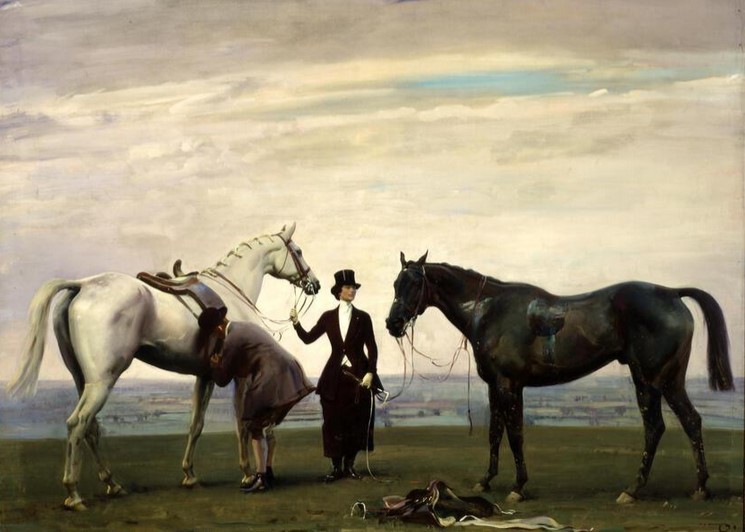Munnings Art Museum On Twitter Our Showmethemunnings World Tour Of Paintings By Alfred Munnings Is Back Day 12 Changing Horses 1920 Cmoa Pittsburg Inspired By A Hunting Incident Belvoircastle Munnings Features His