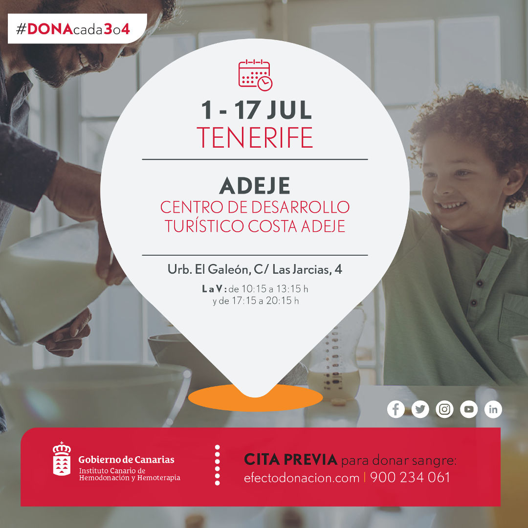 ichhCanarias's tweet photo. #Tenerife Si estás en el sur, recuerda que estos días puedes donar sangre cerca de casa: estamos en el Centro de Desarrollo Turístico Costa Adeje #CDTCA Si te animas, pide cita aquí 📲 https://t.co/7KG83w3QXt
🩸 ¿Cuándo fue la última vez que donaste? #DONAcada3o4 https://t.co/elPSGbv0xb