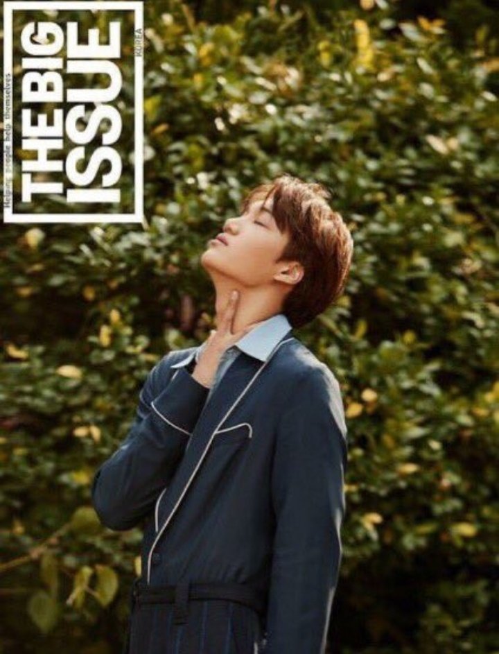 كاي سوا جلسه تصوير مجانيه لمجله The big issue ، و استهدموها عشان يوظفون الي ما عندهم منازل/المُشردين.كاي : " اتمنى ان تتمكن مبيعات هذه المجله من جعل عدد أكثر من الناس دافئين هذا الشتاء"