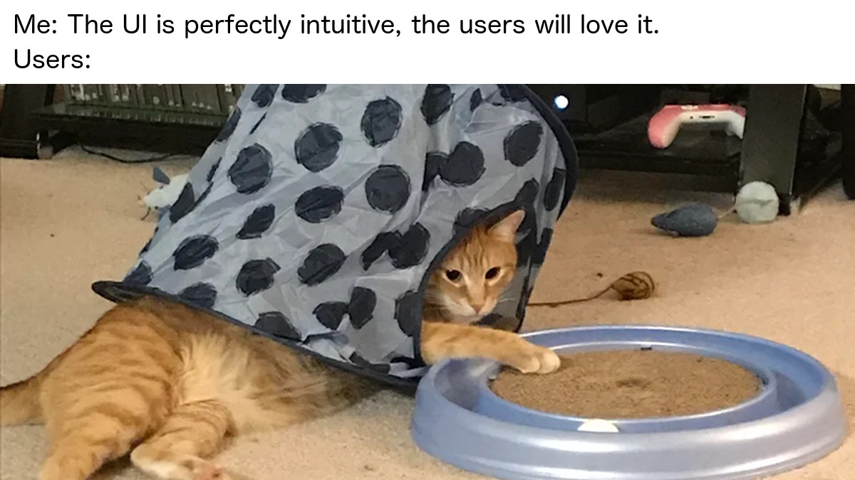 ProgrammerCats's tweet image. Developer vs Users round 12. #Programmerhumor #codinghumor #codingmemes #programmermemes #codinglife #coding #catmeme #dankmemes