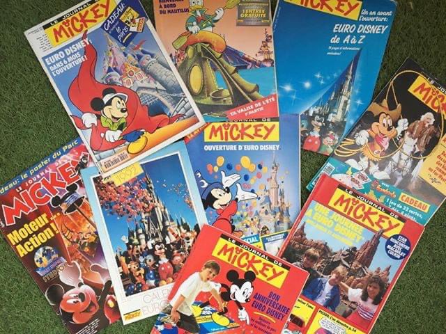 Ed92 Here Are Sebastien S Memories Impressive Right Between The Eurodisney Collection Mickey S Diary Pins And Old Passports But Above All The Famous Guides What Treasures Do You Have Thanks
