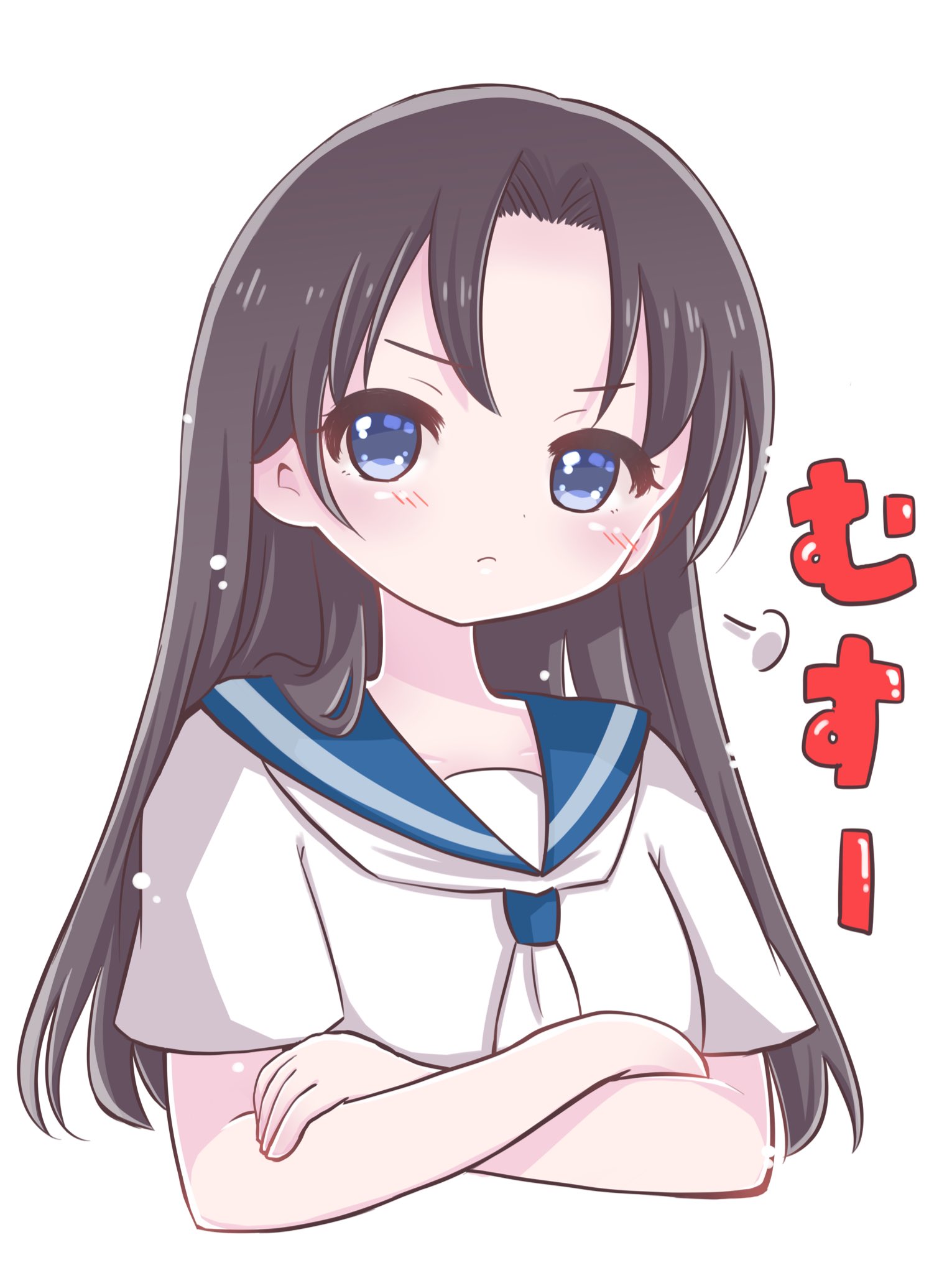 りんぴよ くすのきりん 怒ってる女の子を描きました N ﾑｯ イラスト T Co Zmswuaun6p Twitter