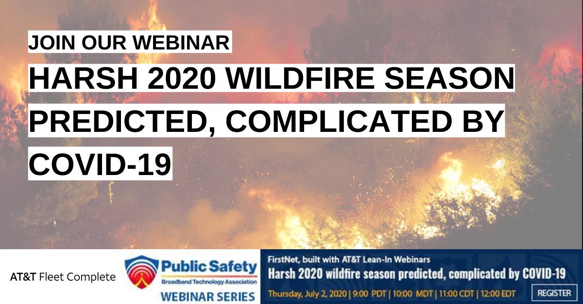Join us today at 12 EST! Hear from us as well as FirstNet®, Esri®, and Intrepid® to learn about how technology can help improve your operations and prepare for this wildfire season. Register here: hubs.ly/H0r-sC70