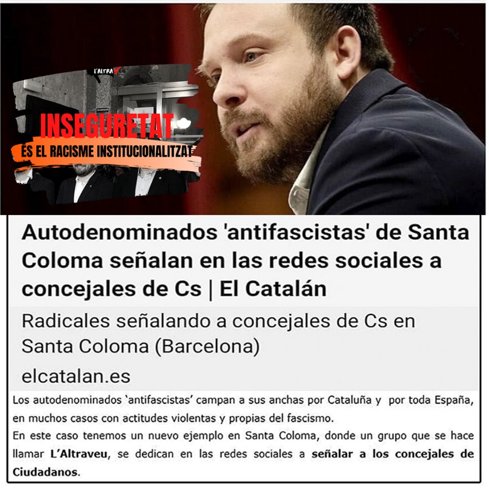 laltraveu_'s tweet photo. Oli @dimasciudadano y @CsSantaColoma !
Nosotras somos las antifascistas, las feministas, las rebeldes, las obreras precarias, las solidarias, las marikas y las internacionalistas de #SantaColoma
Somos las jóvenes invisibles, ahora visibles con @laltraveu_ 
#SantakoAntifa 🔥✊ https://t.co/Aoe7B8w3yK
