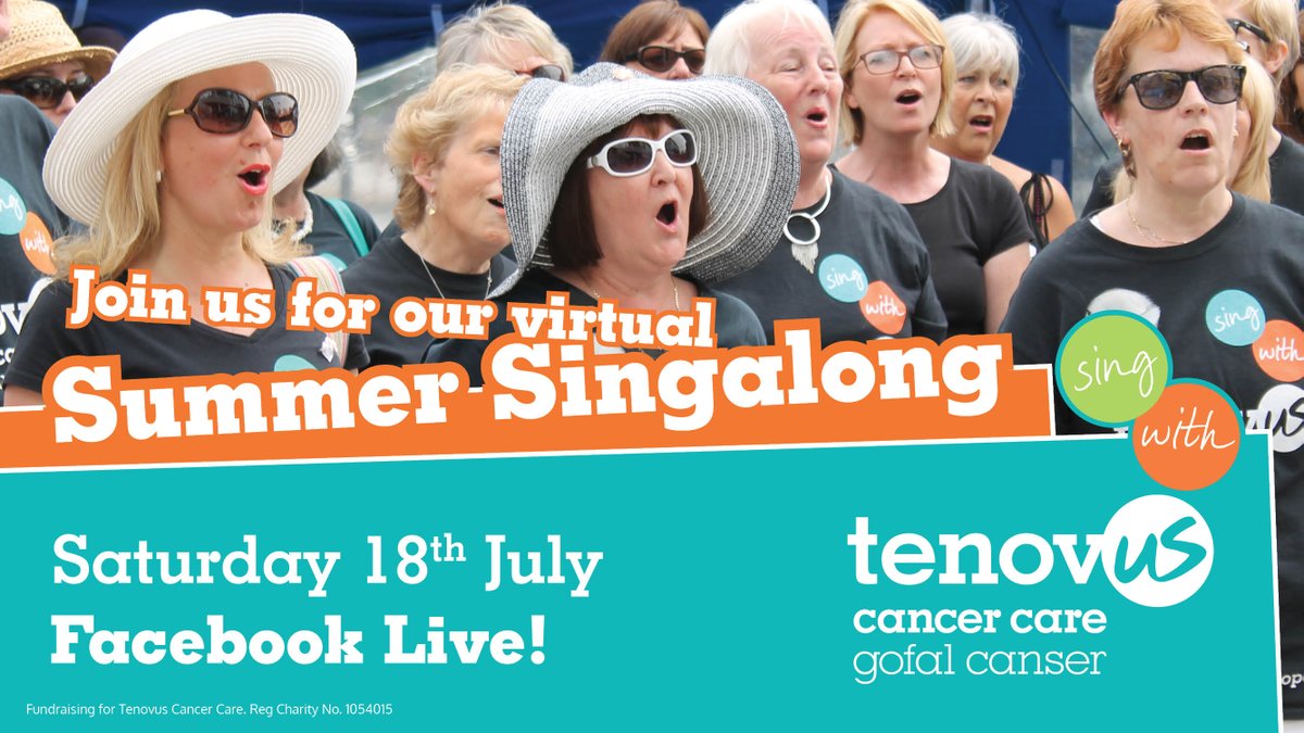 Pop the date in your diary 🗓 We're hosting an online ‘Summer Singalong’ live from our Sing with Us choir Facebook page on Saturday 18th July, 4.30pm – 6.30pm 🎶 More details to be announced soon! #SummerSingalong