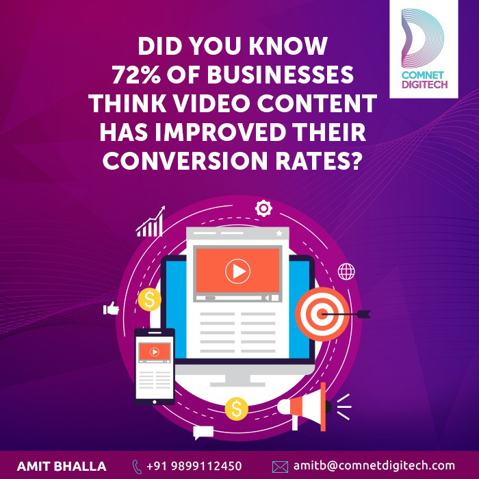 ComnetD's tweet image. Video content lead to better conversions as they help customers understand products in a detailed manner.
 
Contact @ComnetD for outstanding videos for your products and services. 
comnetdigitech.com

#ComnetDigiTech #DigiTech #SocialMedia #SEO #PPC #DigitalMarketing