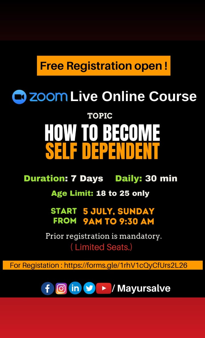 mayur1salve's tweet photo. Whether you are Boy or Girl age of 18, 20,23,25.⁣
⁣
Be Self-Dependent⁣💪
⁣
IT'S YOUR LIFE⁣
⁣
Don't expect from someone else to do something for you.⁣

Register Free for online Self-Dependent course⁣

https://t.co/w5JXAdryAc⁣⁣

#selfhelp #selfcare https://t.co/speKga7ycB