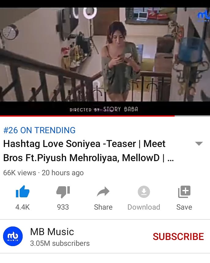 #HashtagLoveWithPahira teaser is trending no #26 ❤️❤️❤️❤️❤️
#HashtagLoveSoniyea #mahirasharma #ParasChhabra @Vishaltarachan5 @Studiovideoder @c_mahira @_MahiraSharma @paras_Chhabra ❤️❤️❤️