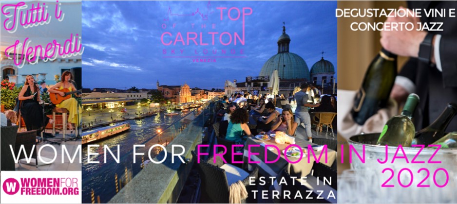 HotelCarlton's tweet photo. #Estate2020 tornano le nostre magiche serate in terrazza #womenforfreedominjazz .Tutti i venerdì dal 10 luglio al #TopOfTheCarltonSkyLounge degustazione vini 🍷🥂e a seguire concerto jazz🎼. https://t.co/E7PFGbWqu7 https://t.co/ofJoDo1yQa