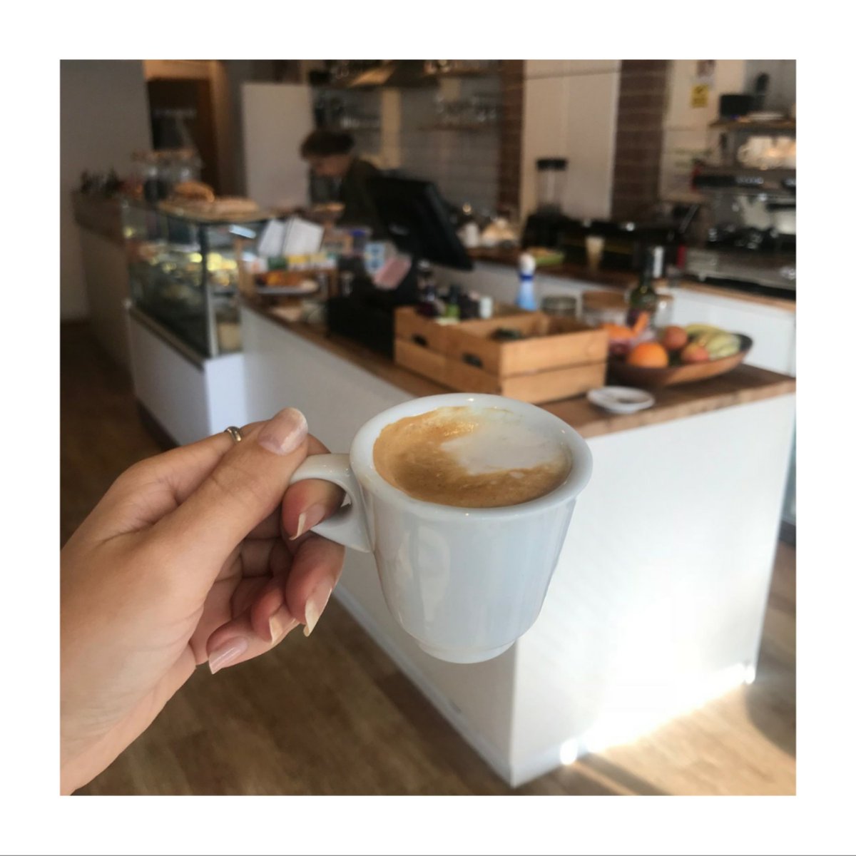 Coffee soo good it blurrs all the background noises 😋 
#cafecucinalondon 
#cuppaclassic #cuppacino #CoffeeLover #coffeetime #Coffee