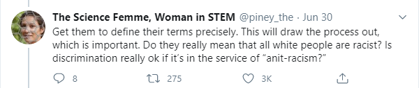 The real objection to antiracism, is a desire, among those benefiting from a system optimized for abuse, to not discuss systems at all, in order to maintain personal individual blamelessness.The core of a racist mission is to preserve ignorance about things already known.