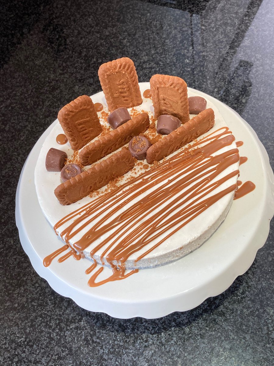 DelishHcs's tweet photo. Ruth @bowerparkac has been busy in the home kitchen again but which is your favourite version of Biscoff Cheesecake? #FoodInspiration #HomeCooking #Lockdown @HCS_LBH https://t.co/NSUsAbvucE