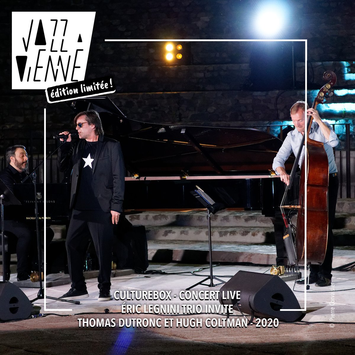 jazzavienne's tweet photo. 📺 [CULTUREBOX - CONCERT LIVE] // @ftvculturebox est au Théâtre Antique cet été avec un concert inédit du trio d’@EricLegnini qui invite à huis clos @hugh_coltman et @ThomasDutronc 🎶Tout le plaisir de jouer enfin ensemble !
👉 A découvrir en accès libre : https://t.co/JH3Y16Y3mX https://t.co/pSL6bKP0az