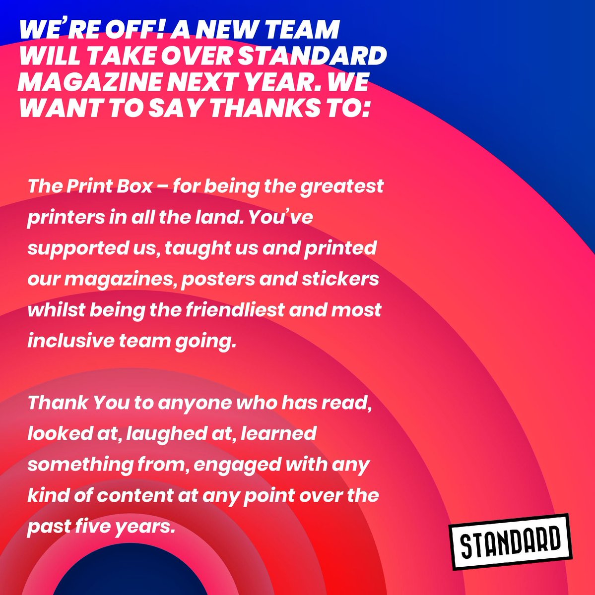StandardMagSTA's tweet photo. Cheers. Ta. Thanks. https://t.co/6CUHsDemEH